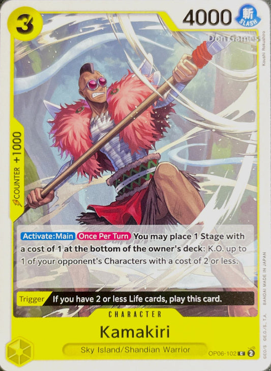 OP06-102 Kamakiri Character Card