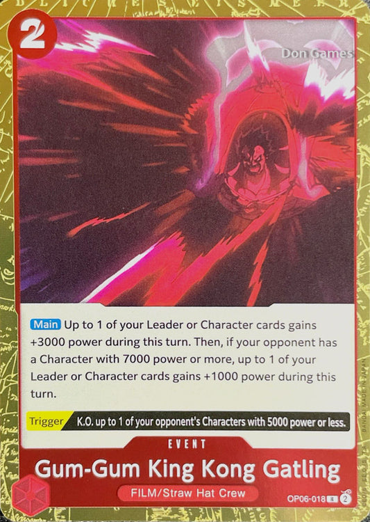 OP06-018 Gum-Gum King Kong Gatling Event Card