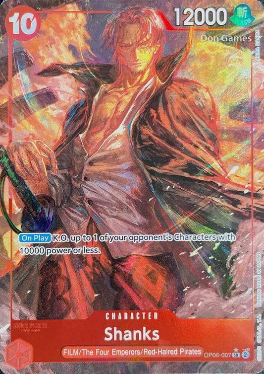 OP06-007 Shanks Character Card Alternate Art