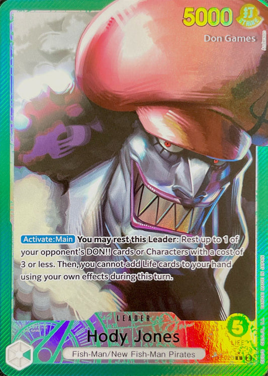 OP06-020 Hody Jones Leader Card Alternate Art