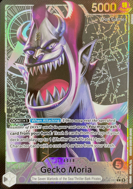 OP06-080 Gecko Moria Leader Card Alternate Art