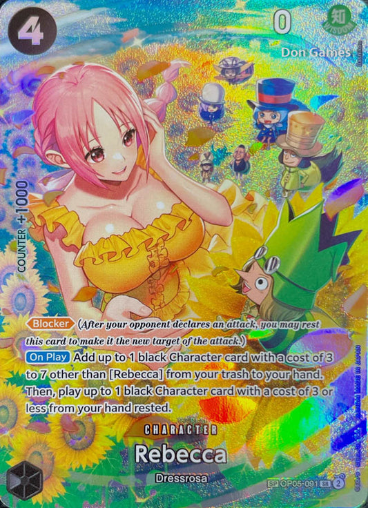 OP05-091 Rebecca Character Card Special Alternate Art