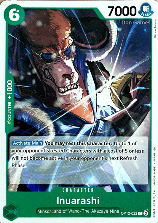 OP12-022 Inuarashi Character Card