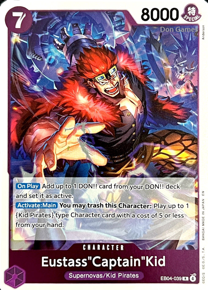 EB04-039 Eustass "Captain" Kid Character Card