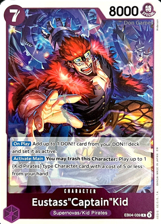 EB04-039 Eustass "Captain" Kid Character Card