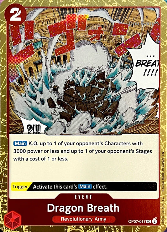 OP07-017 Dragon Breath Event Card Textured Foil