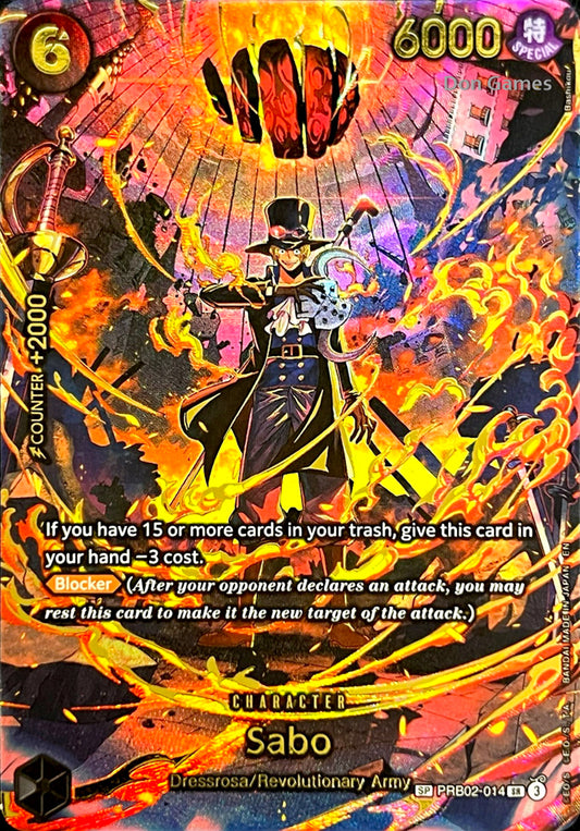 PRB02-014 Sabo Character Card Special Alternate Art