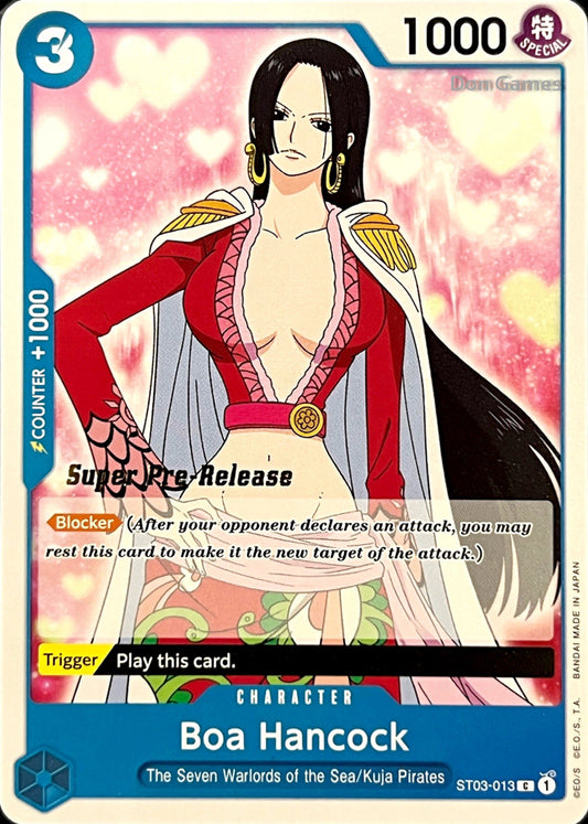 ST03-013 Boa Hancock Character Card SUPER PRE-RELEASE