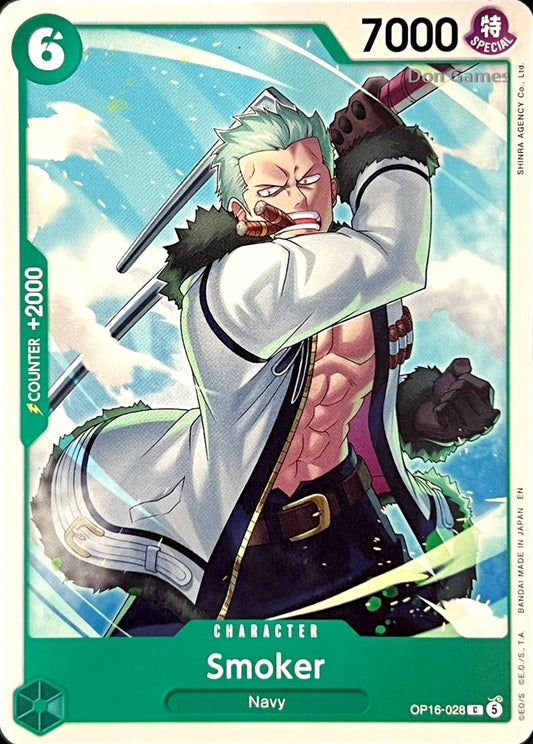 OP16-028 Smoker Character Card