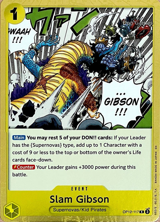 OP12-117 Slam Gibson Event Card
