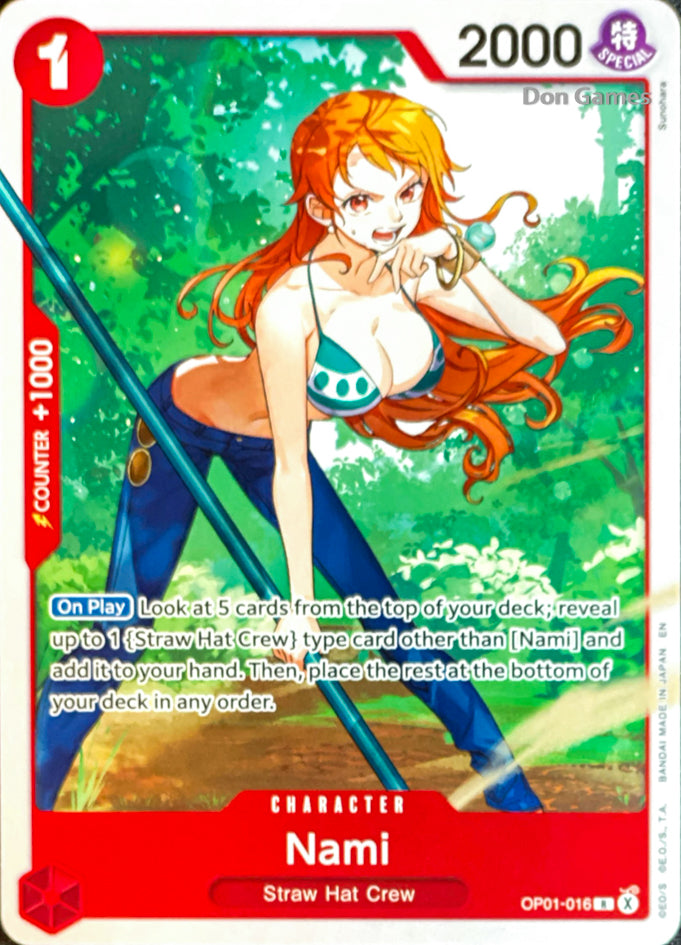 OP01-016 Nami Character Card Alternate Art Non-Foil