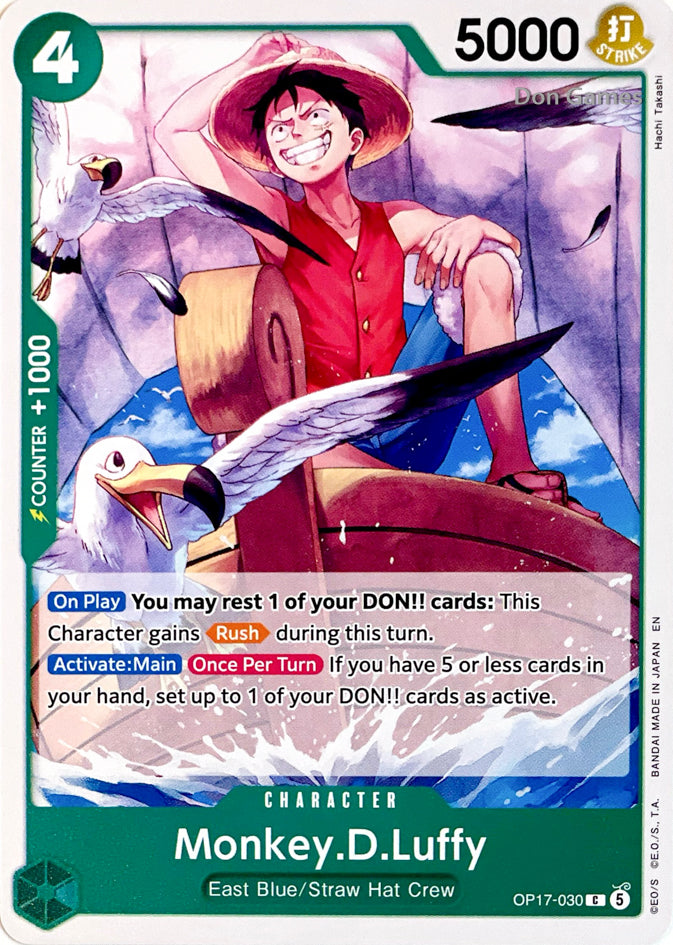 OP17-030 Monkey. D. Luffy Character Card