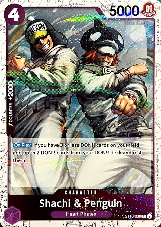 ST10-008 Shachi & Penguin Character Card Textured Foil