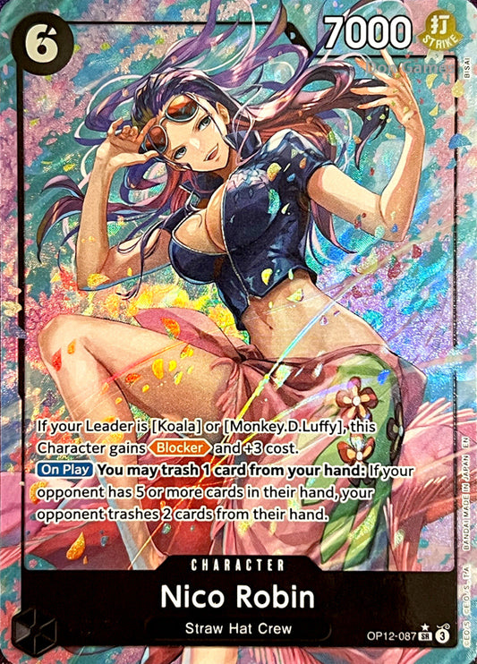 OP12-087 Nico Robin Character Card Alternate Art