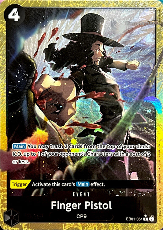 EB01-051 Finger Pistol Event Card Alternate Art (PRB-02)