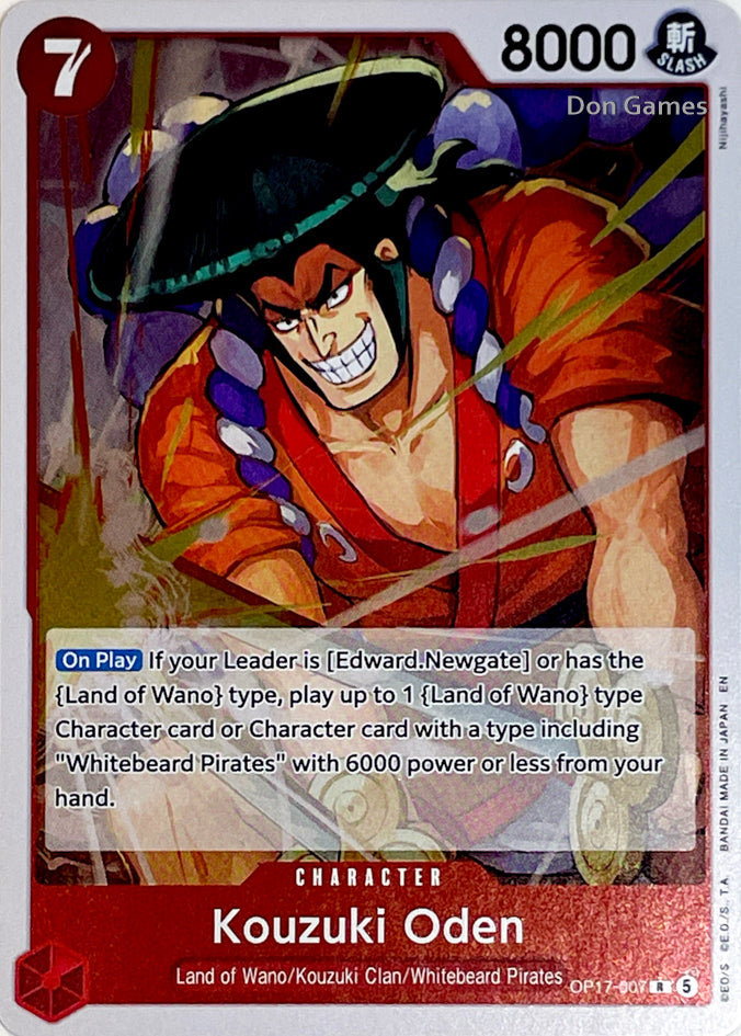 OP17-007 Kouzuki Oden Character Card
