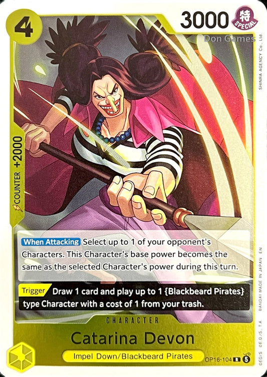 OP16-104 Catarina Devon Character Card