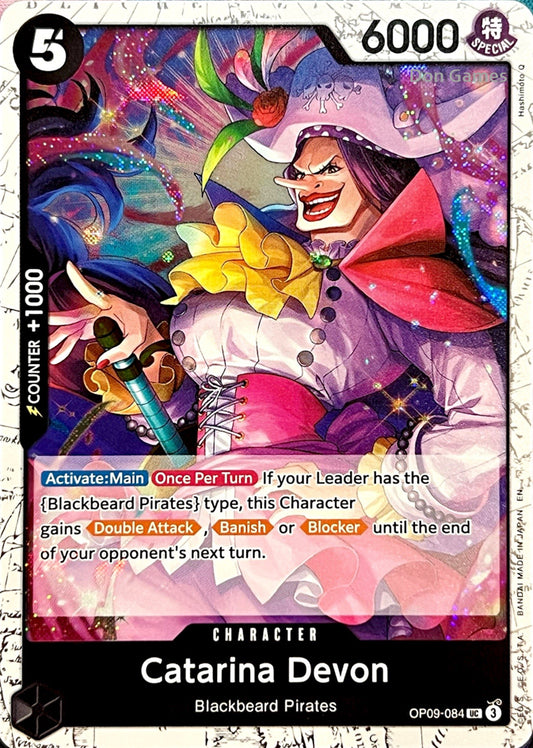 OP09-084 Catarina Devon Character Card Pirate Foil