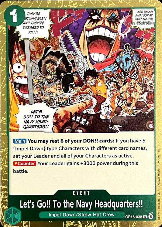 OP16-038 Let's Go!! To the Navy Headquarter!! Event Card