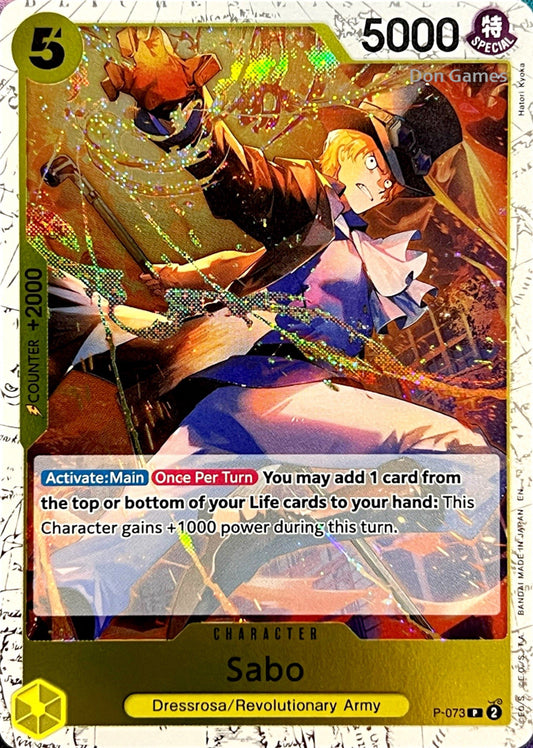 P-073 Sabo Character Card Textured Foil
