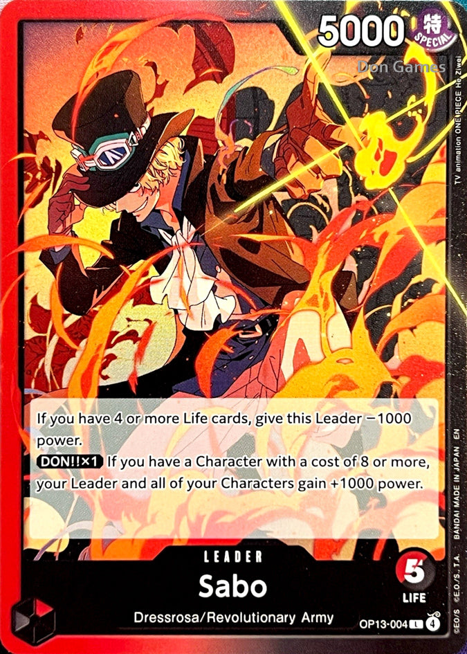 OP13-004 Sabo Leader Card
