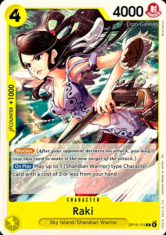 OP15-112 Raki Character Card