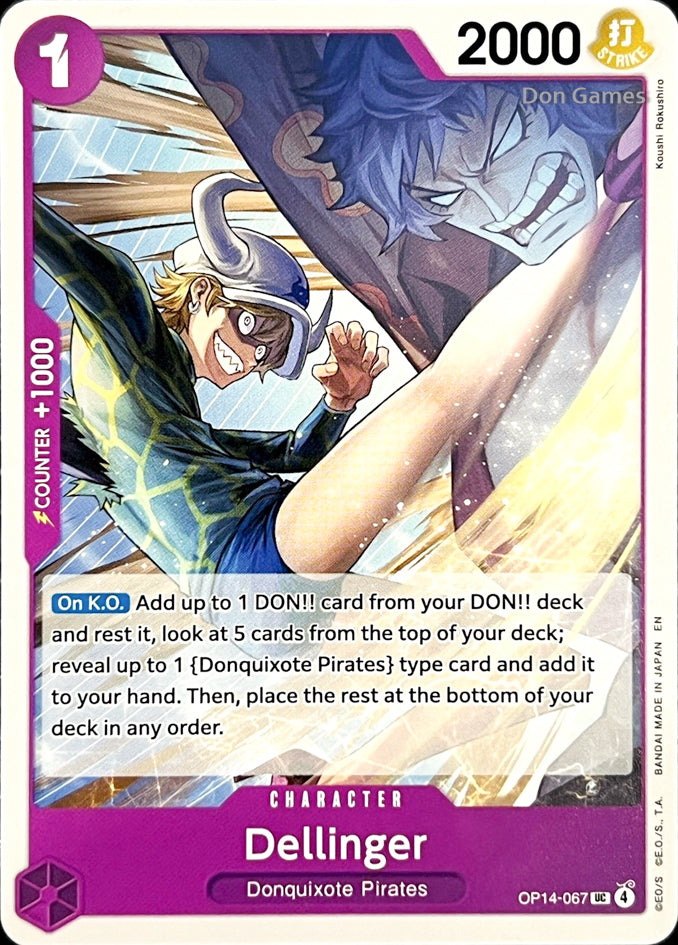 OP14-067 Dellinger Character Card