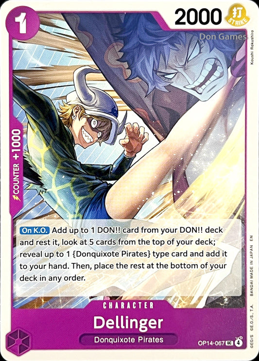 OP14-067 Dellinger Character Card