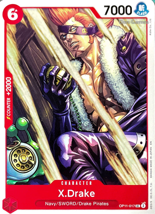 OP11-017 X. Drake Character Card