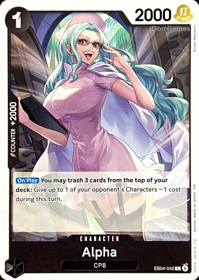EB04-042 Alpha Character Card