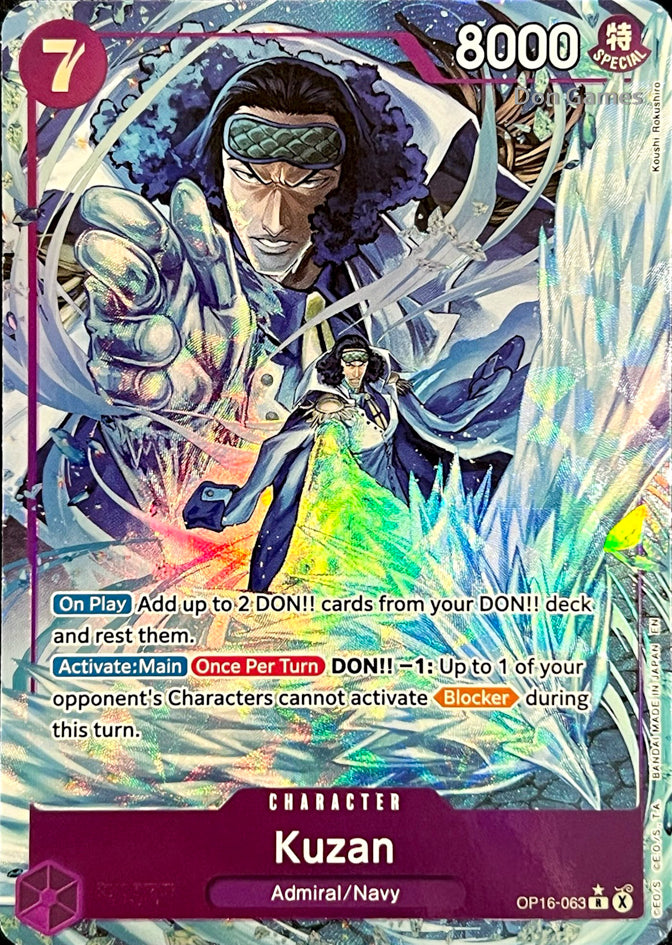 OP16-063 Kuzan Character Card Alternate Art