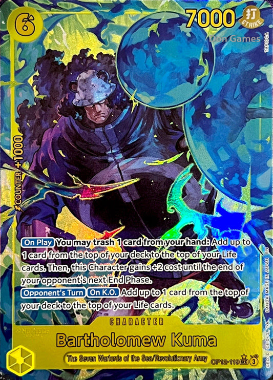 OP12-119 Bartholomew Kuma Character Card Alternate Art