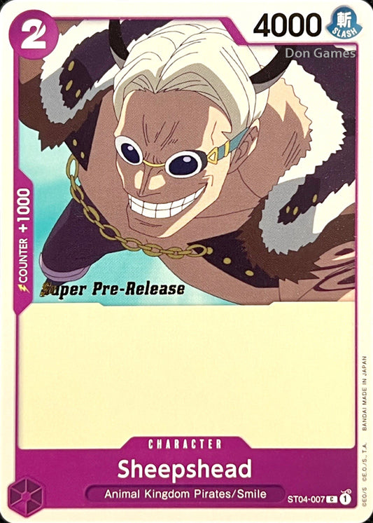 ST04-007 Sheepshead Character Card SUPER PRE-RELEASE