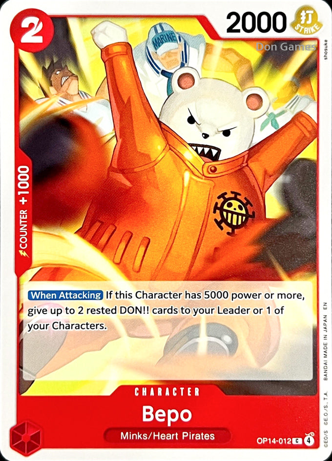 OP14-012 Bepo Character Card