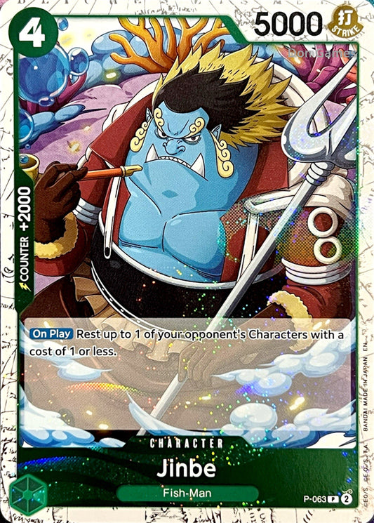 P-063 Jinbe Character Card Textured Foil