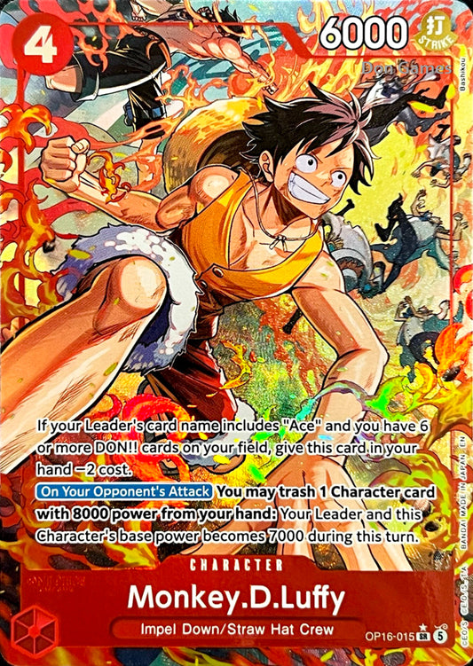 OP16-015 Monkey. D. Luffy Character Card Alternate Art