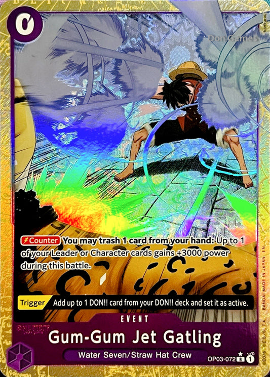 OP03-072 Gum-Gum Jet Gatling Event Card Alternate Art
