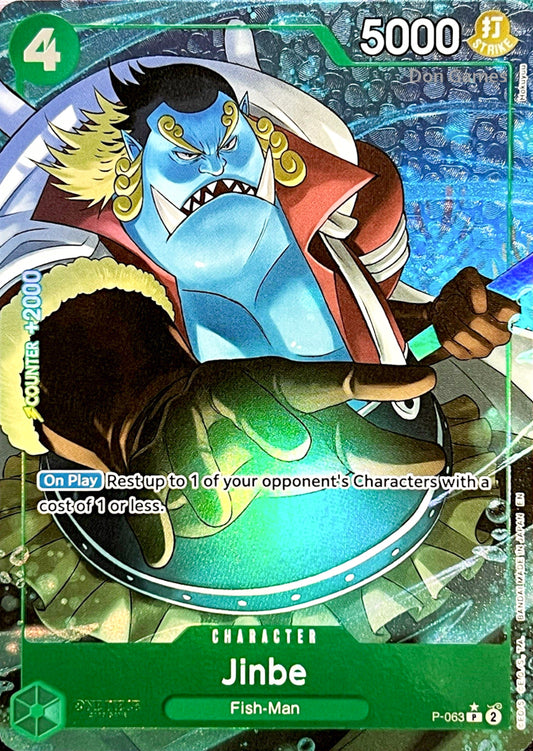 P-063 Jinbe Character Card Alternate Art
