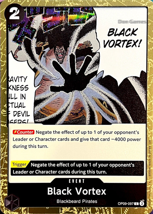 OP09-097 Black Vortex Event Card Textured Foil