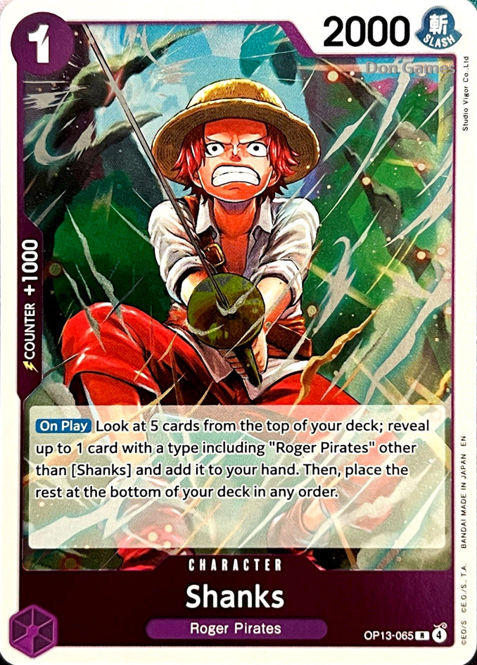 OP13-065 Shanks Character Card