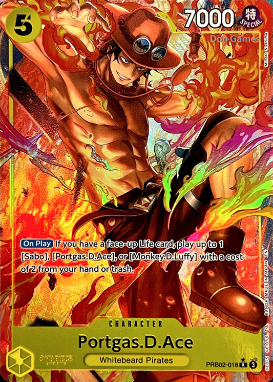 PRB02-018 Portgas. D. Ace Character Card Alternate Art