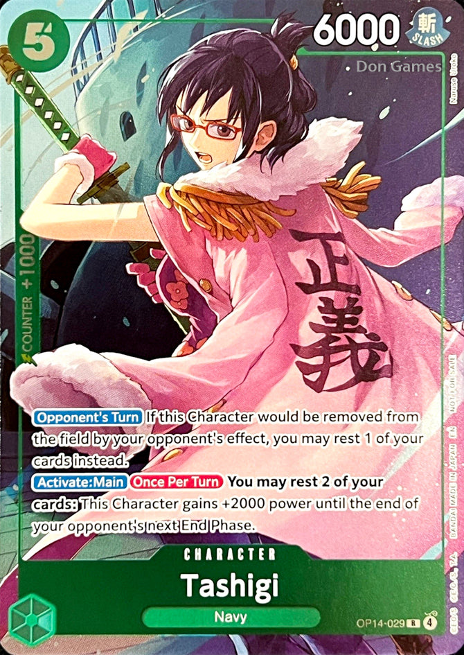 OP14-029 Tashigi Character Card Alternate Art Dash Pack