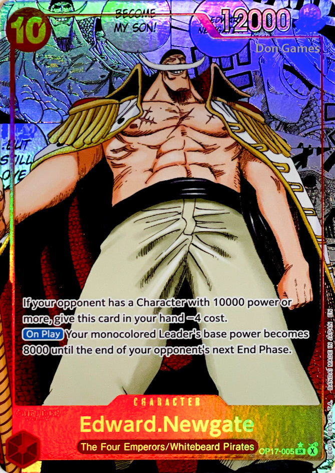 OP17-005 Edward. Newgate Character Card Manga Alternate Art
