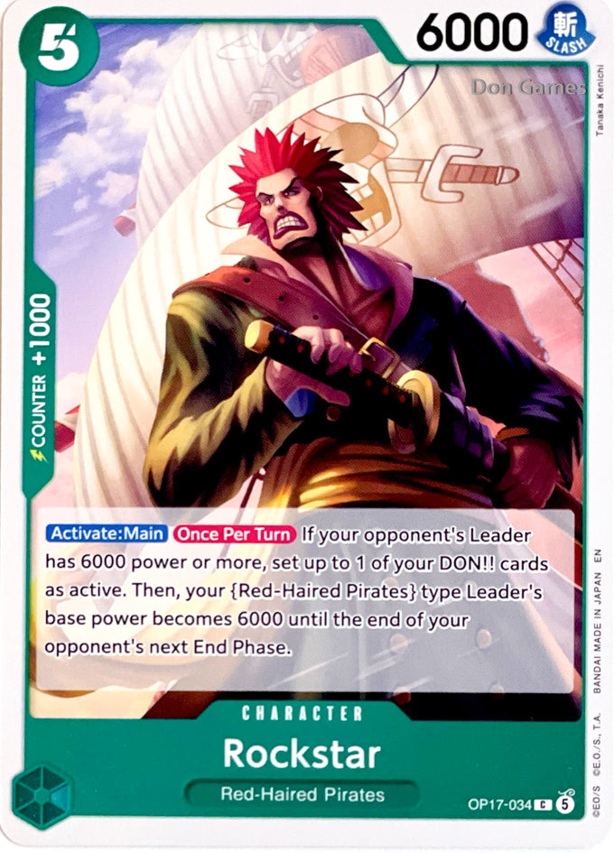 OP17-034 Rockstar Character Card