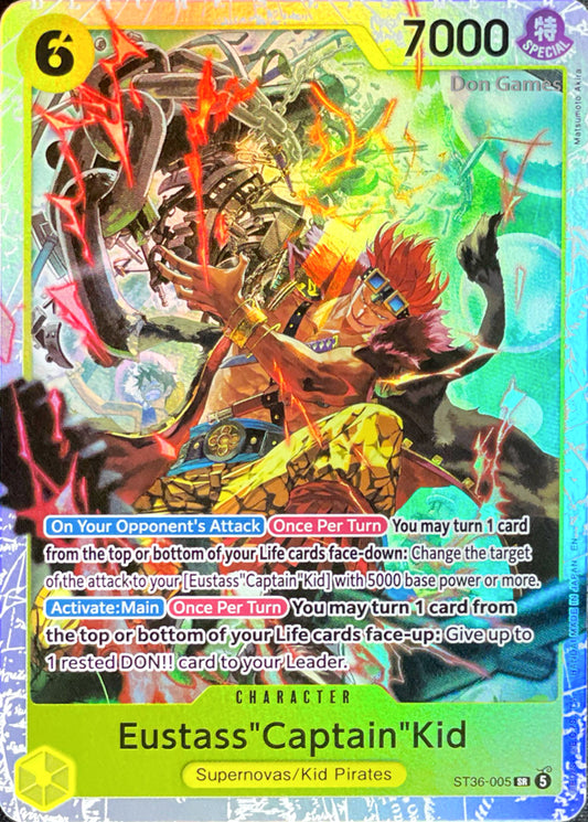 ST36-005 Eustass "Captain" Kid Character Card