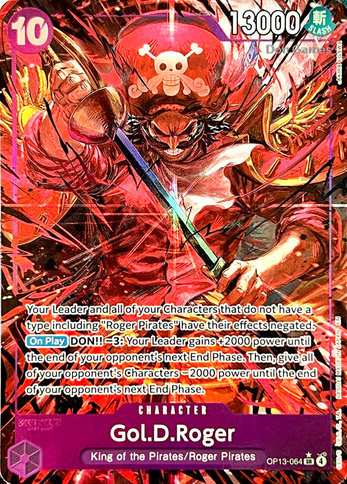 OP13-064 Gol. D. Roger Character Card Alternate Art