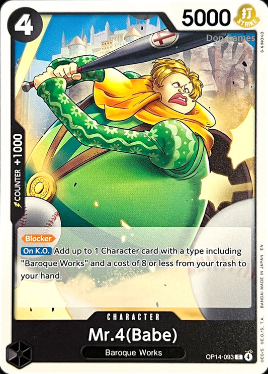 OP14-093 Mr. 4 (Babe) Character Card