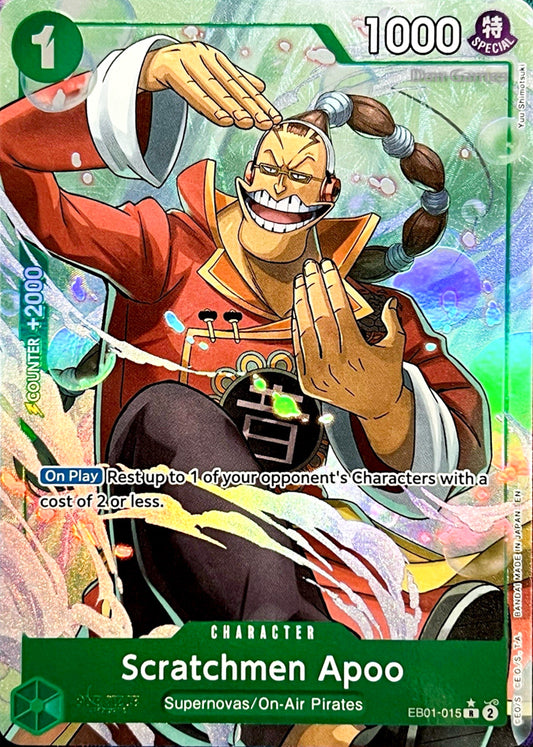 EB01-015 Scratchmen Appo Character Card Alternate Art