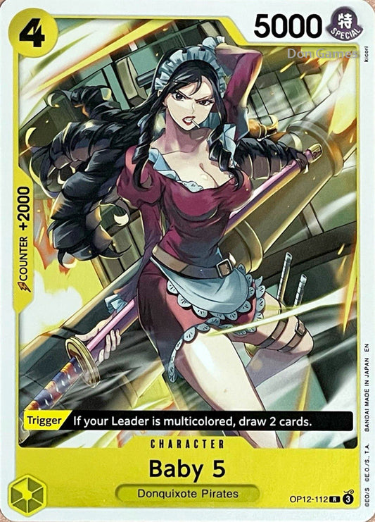 OP12-112 Baby 5 Character Card