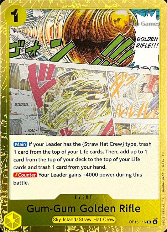 OP15-116 Gum-Gum Golden Rifle Event Card